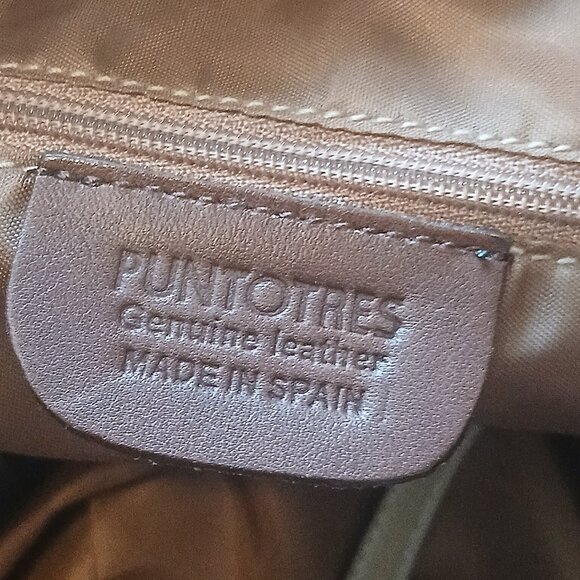 PUNTOTRES cream leather hobo bag - Picture 7 of 10